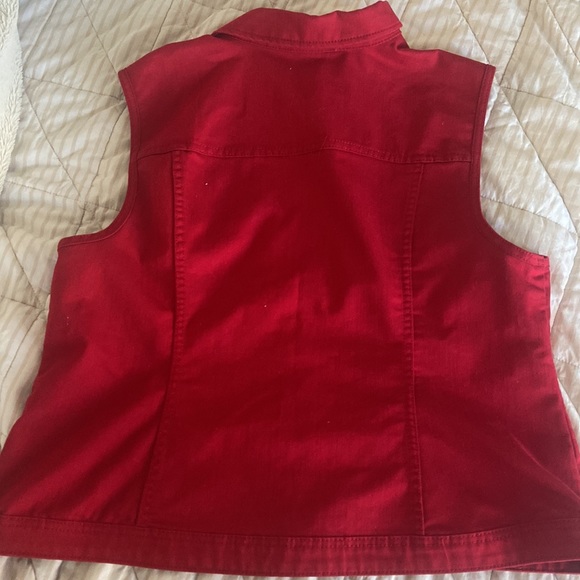 Christopher & Banks denim vest - Picture 2 of 3